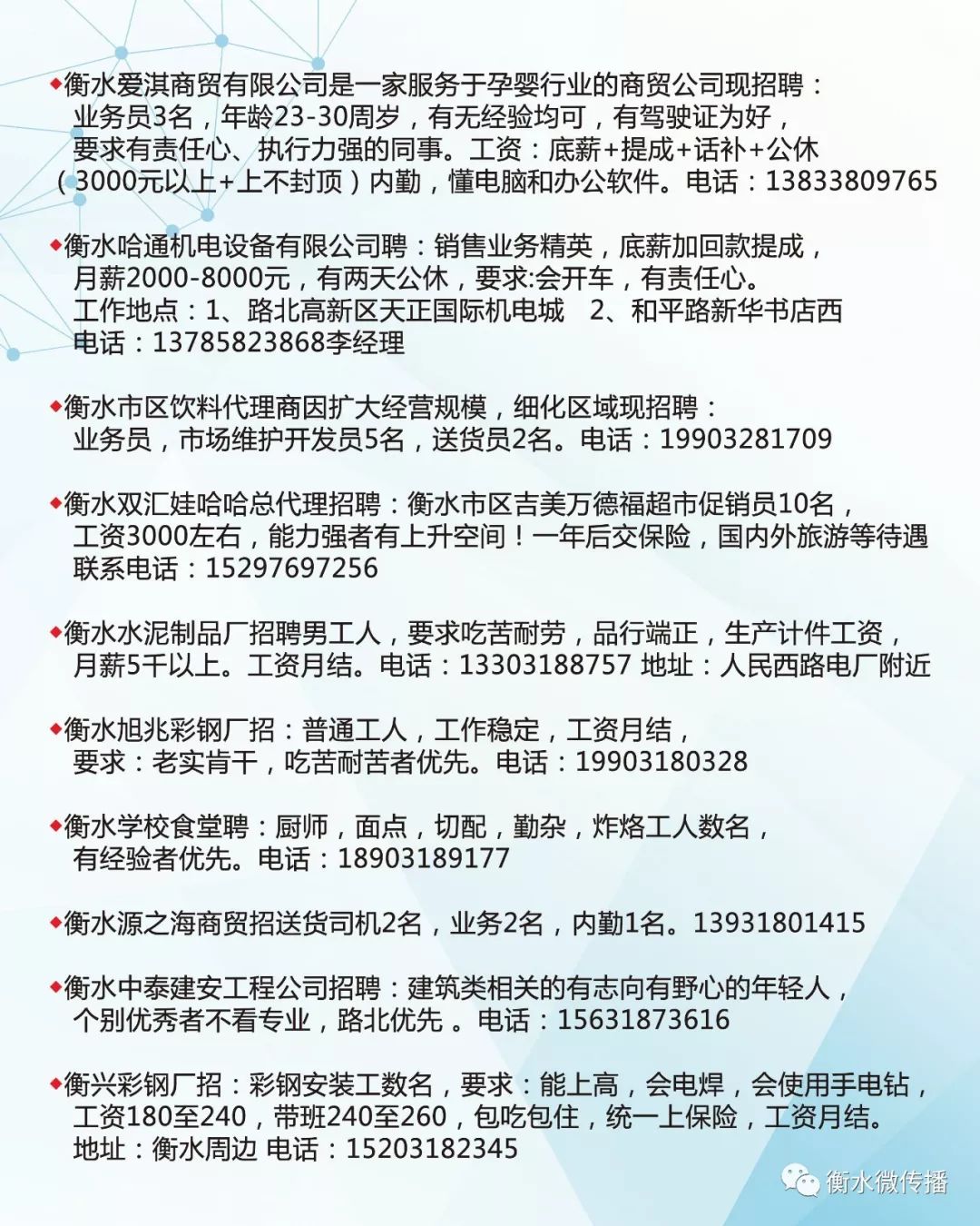 永兴县最新招工信息-永兴县招聘资讯速递